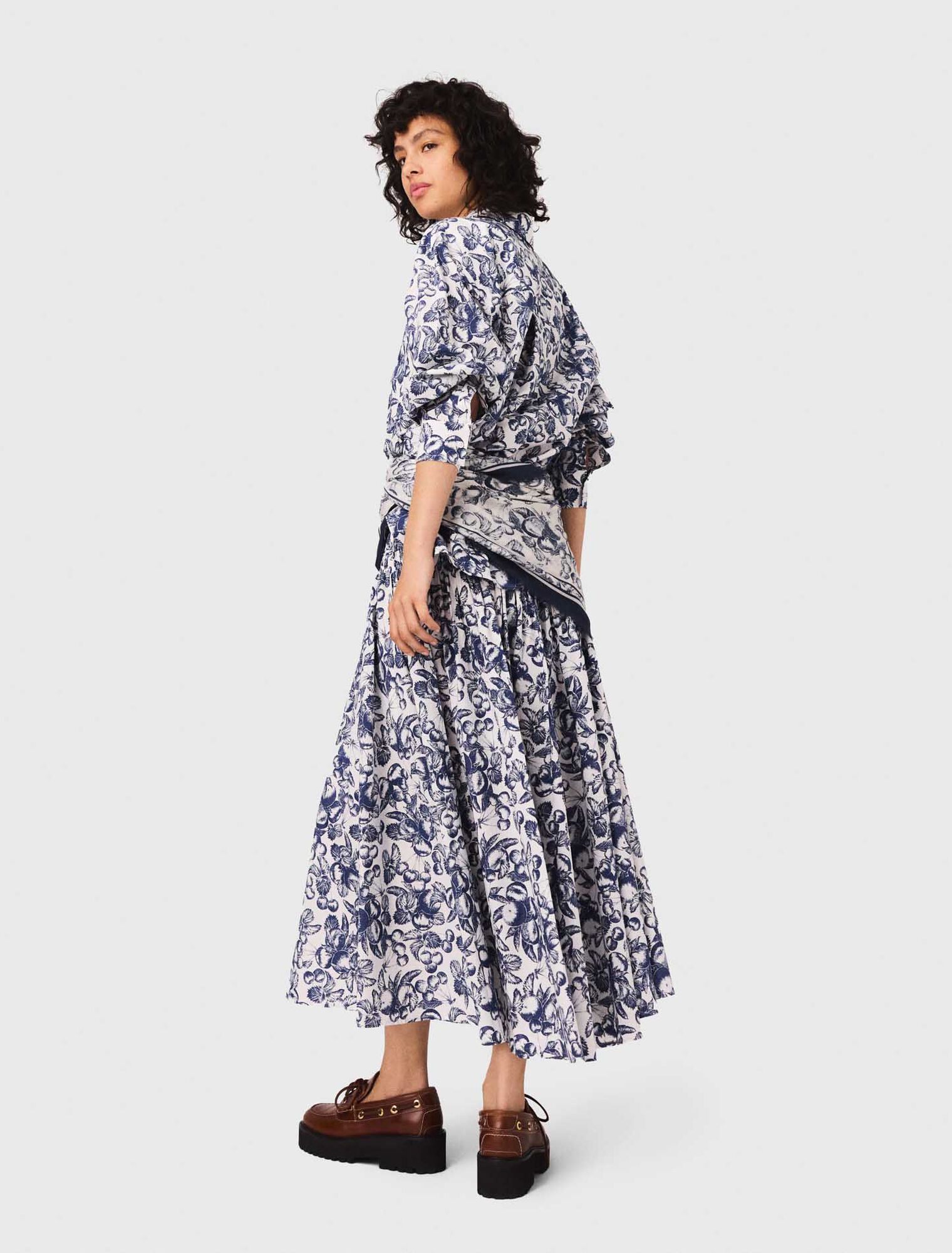 Chemise longue imprimée