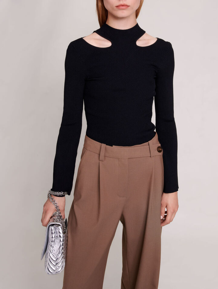Pull en maille ajourée