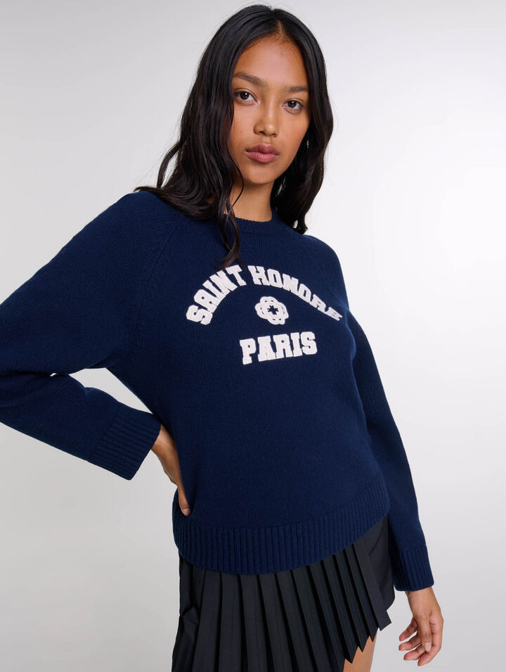 Pull en laine mélangée