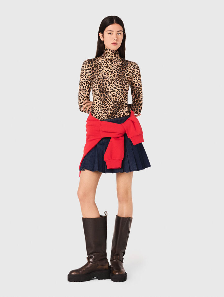 Tee shirt avec imprimé leopard