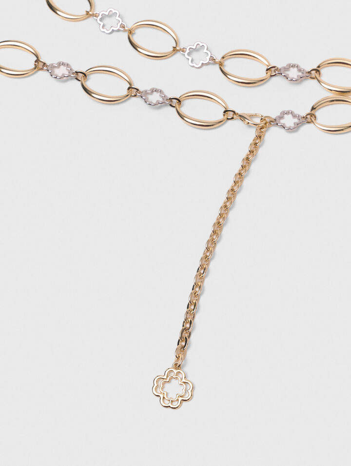 Ceinture bijoux maillons clover