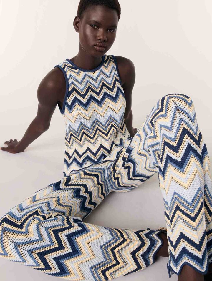Pantalon en crochet