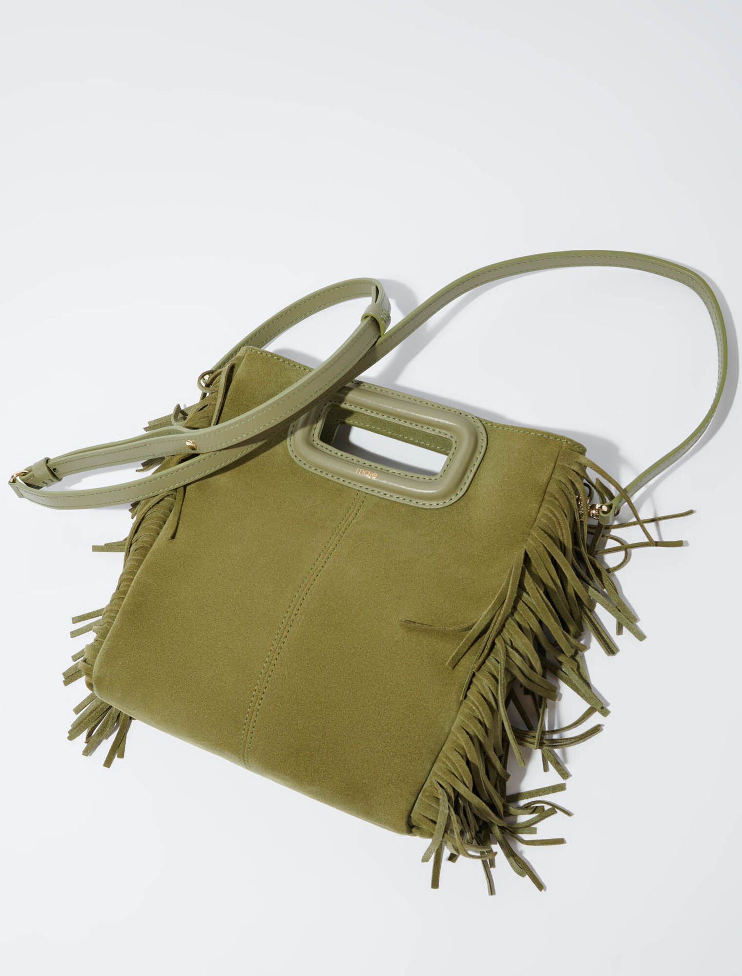 Sac M en cuir suède