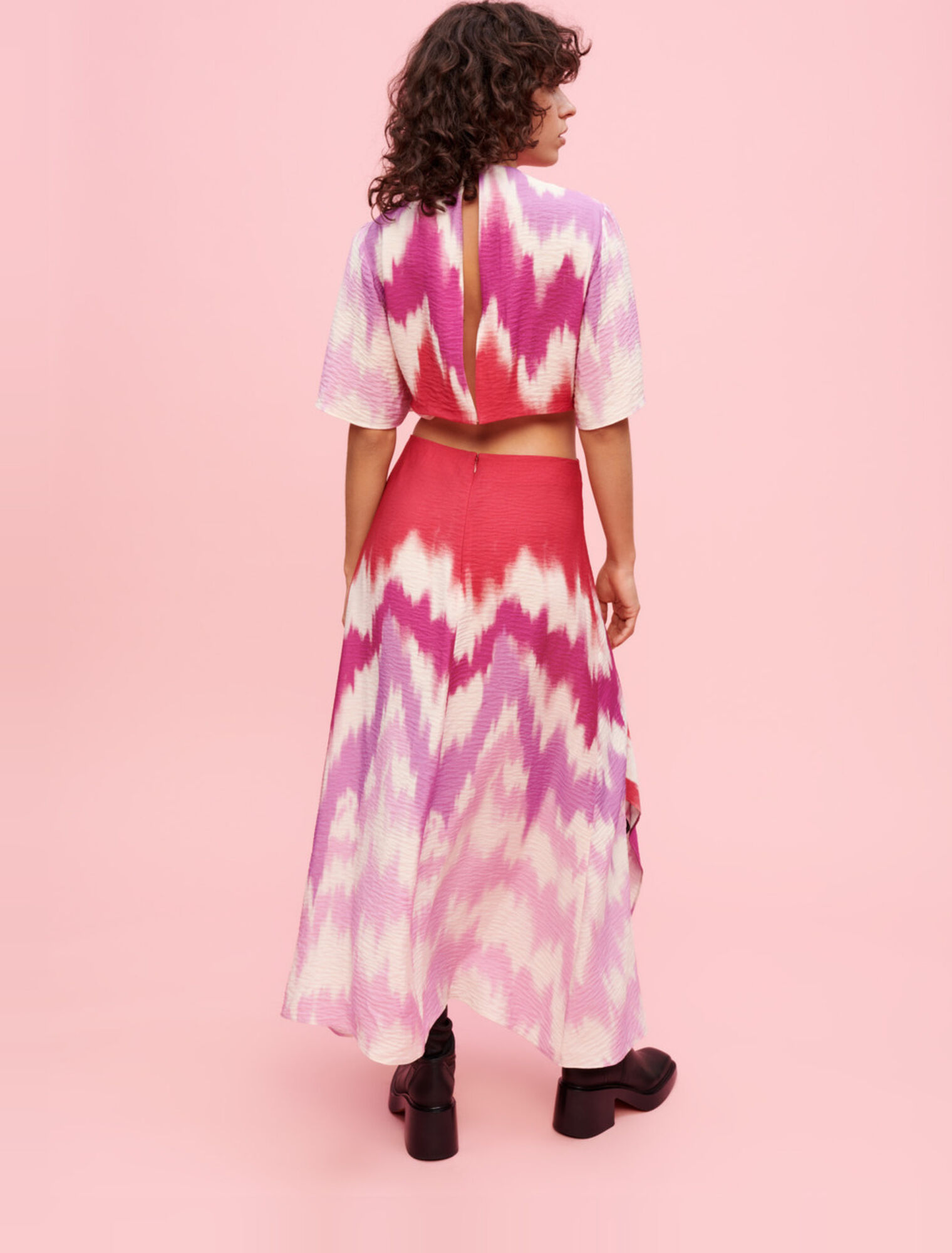 Robe foulard asymétrique Tie and Dye