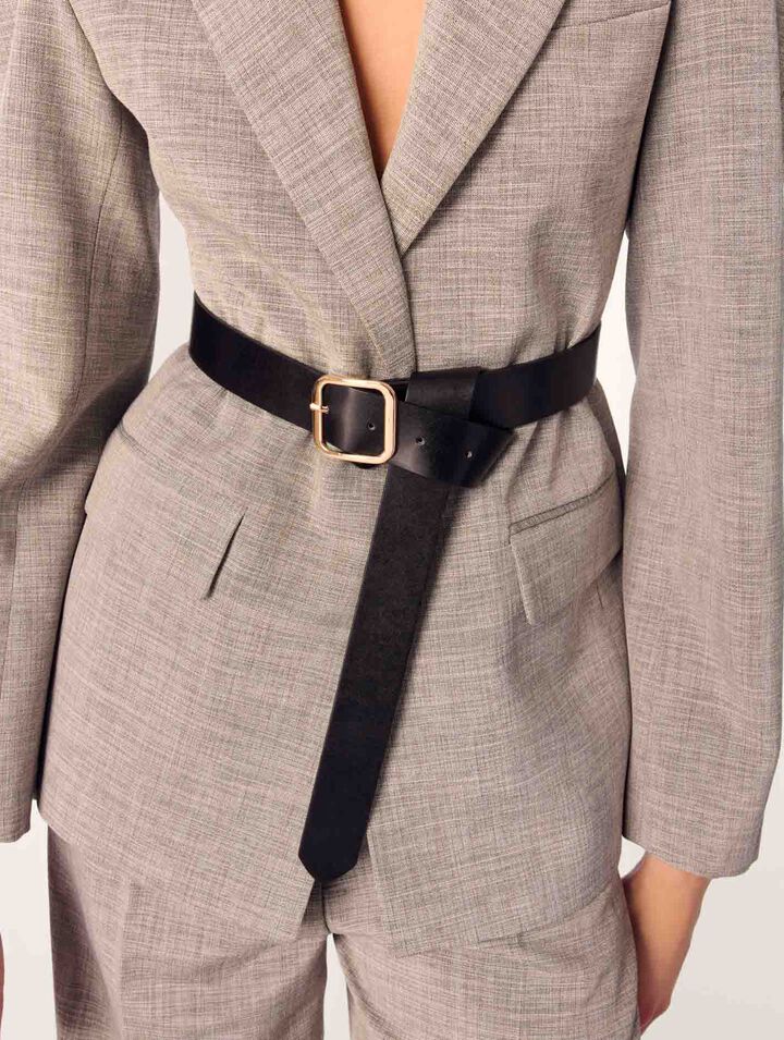 Veste tailleur avec ceinture
