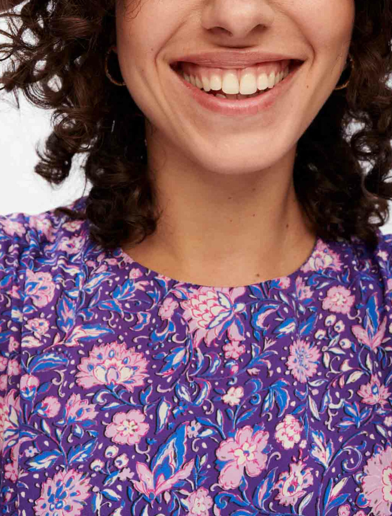 Robe en viscose imprimée Dahlia