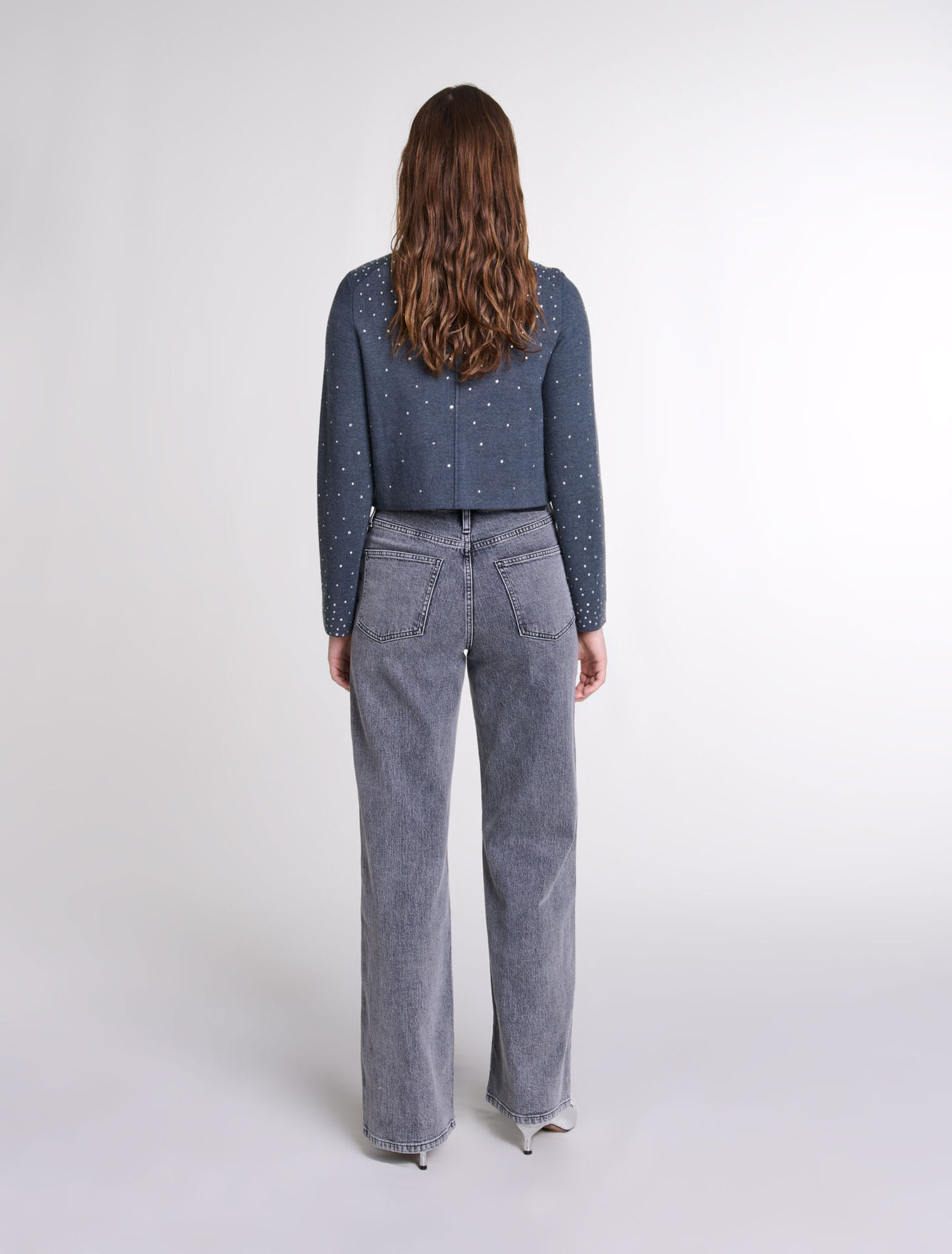 Pull en maille à strass