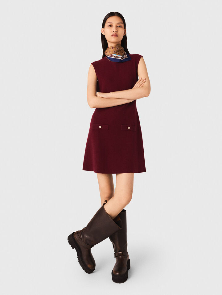 Robe en maille avec pull amovible