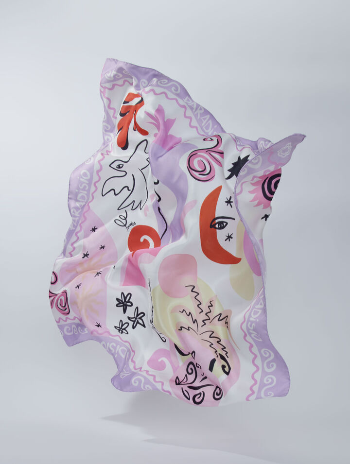 Foulard en soie Paradisio