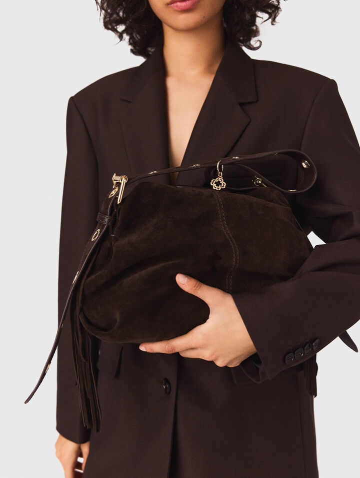 Sac Miss M mini en cuir suède