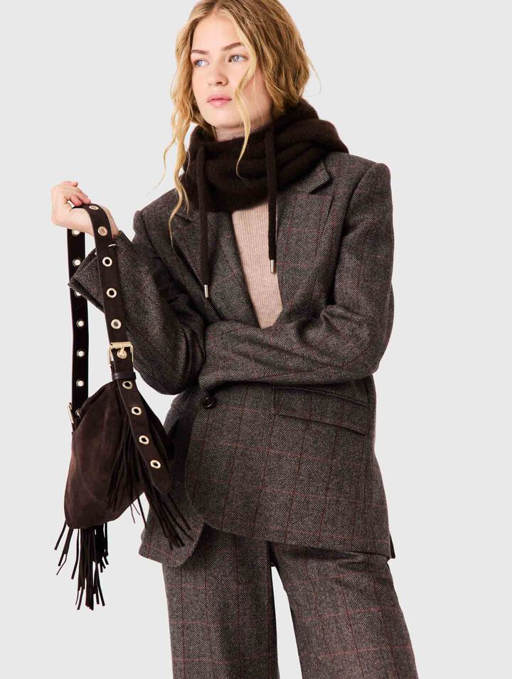 Veste de tailleur avec ceinture