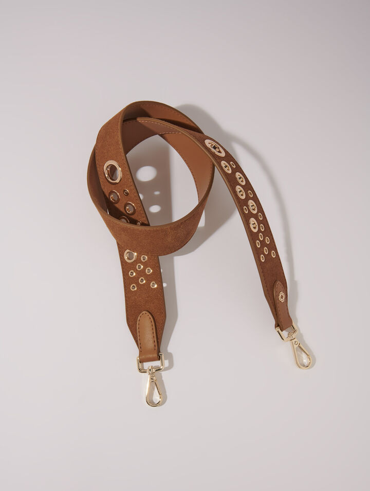 Bandoulière en suède à studs