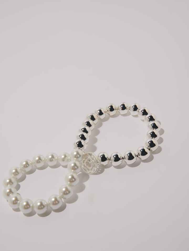 Collier chocker en mix de perles