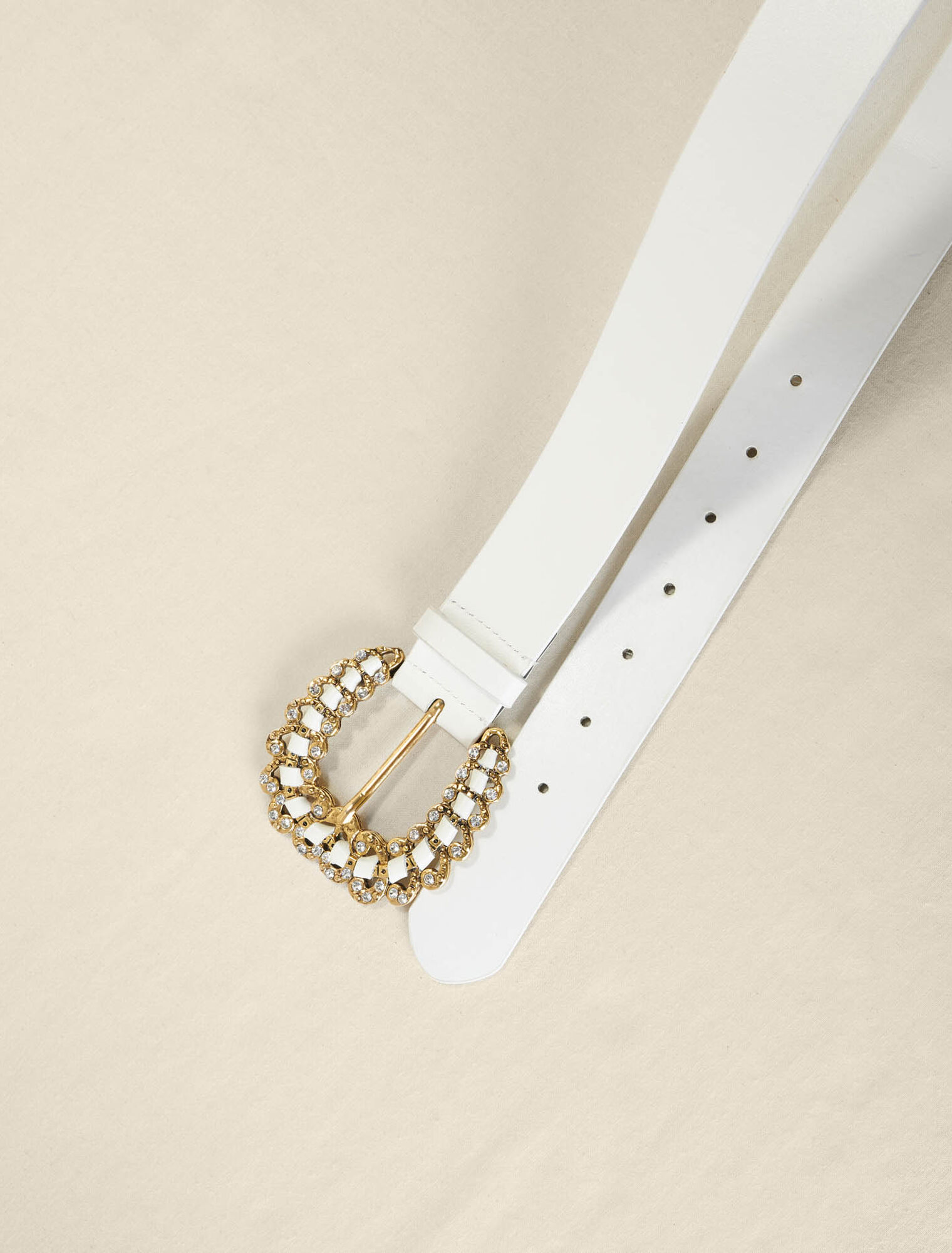Ceinture à boucle strassée