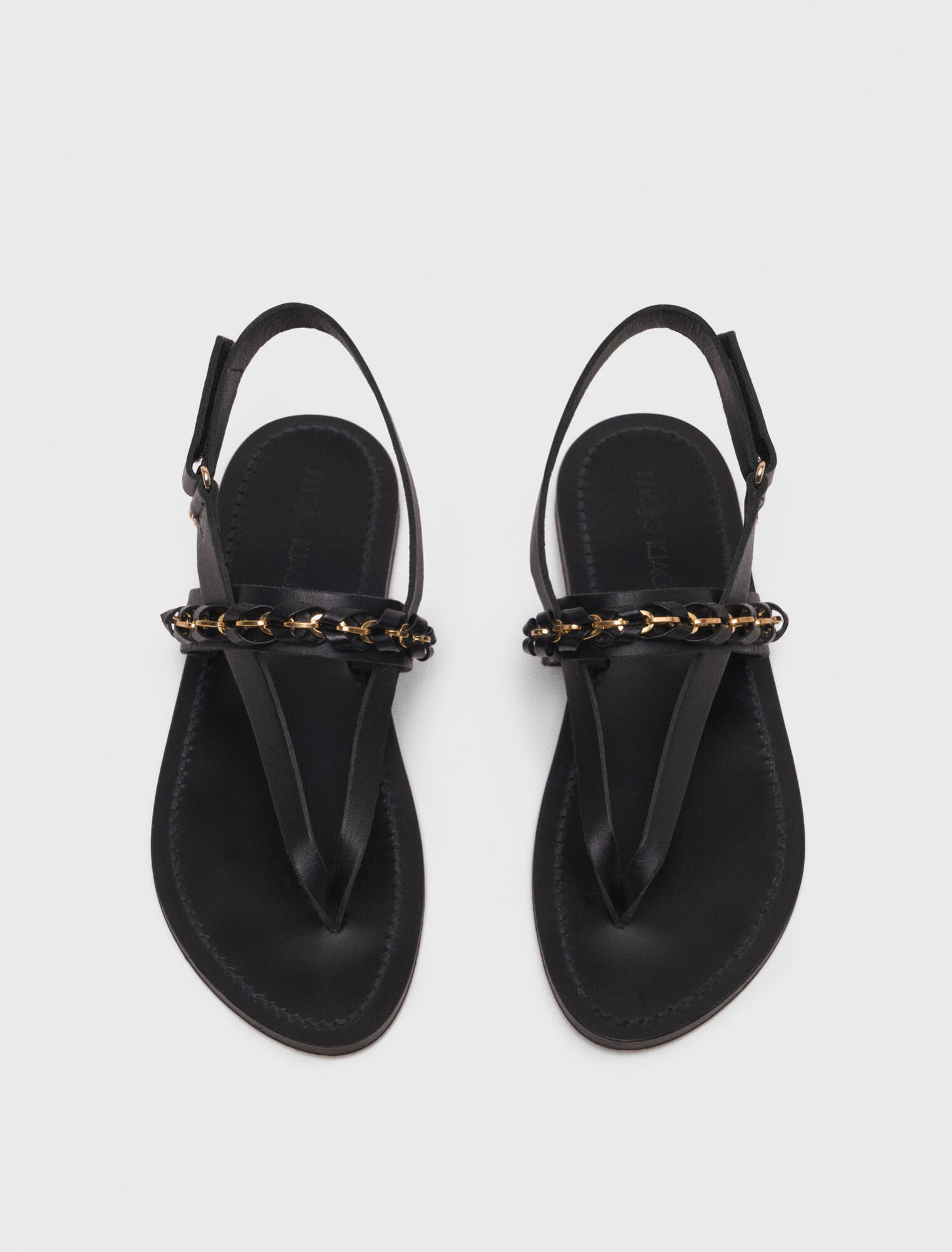 Sandales plates en cuir K.Jacques