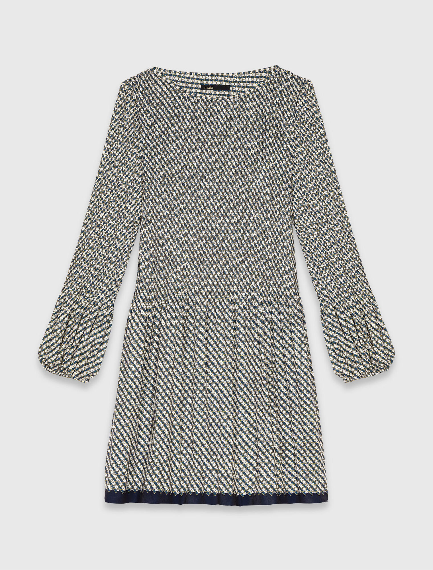 Robe plissée imprimée