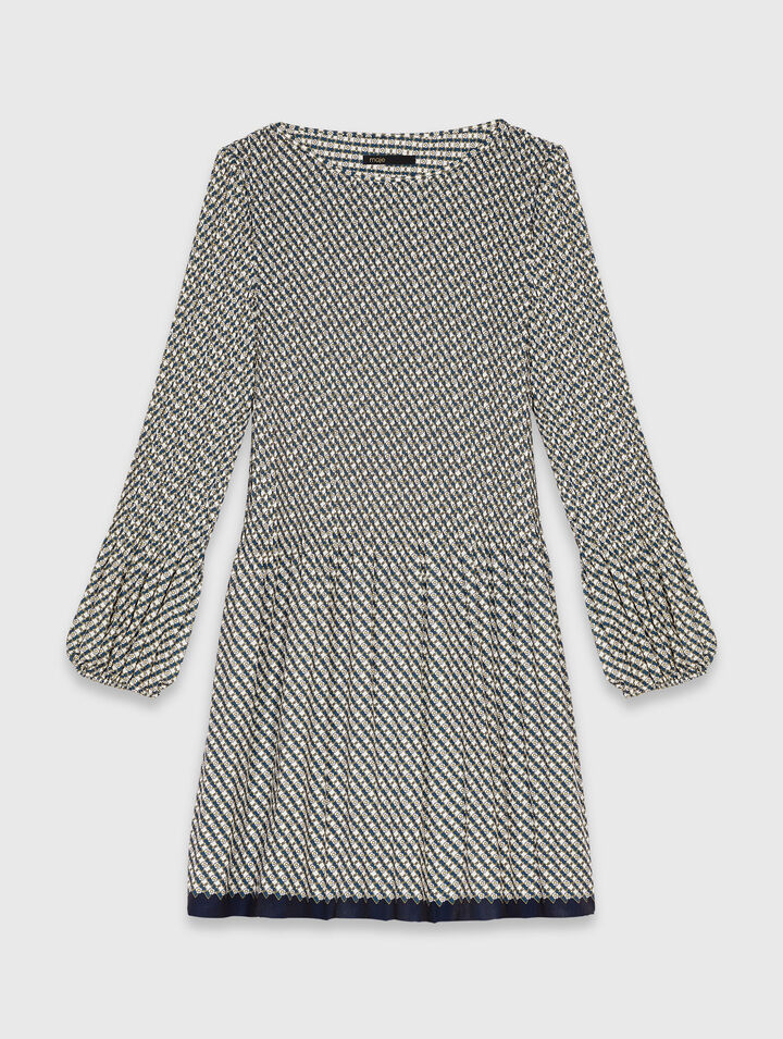 Robe plissée imprimée
