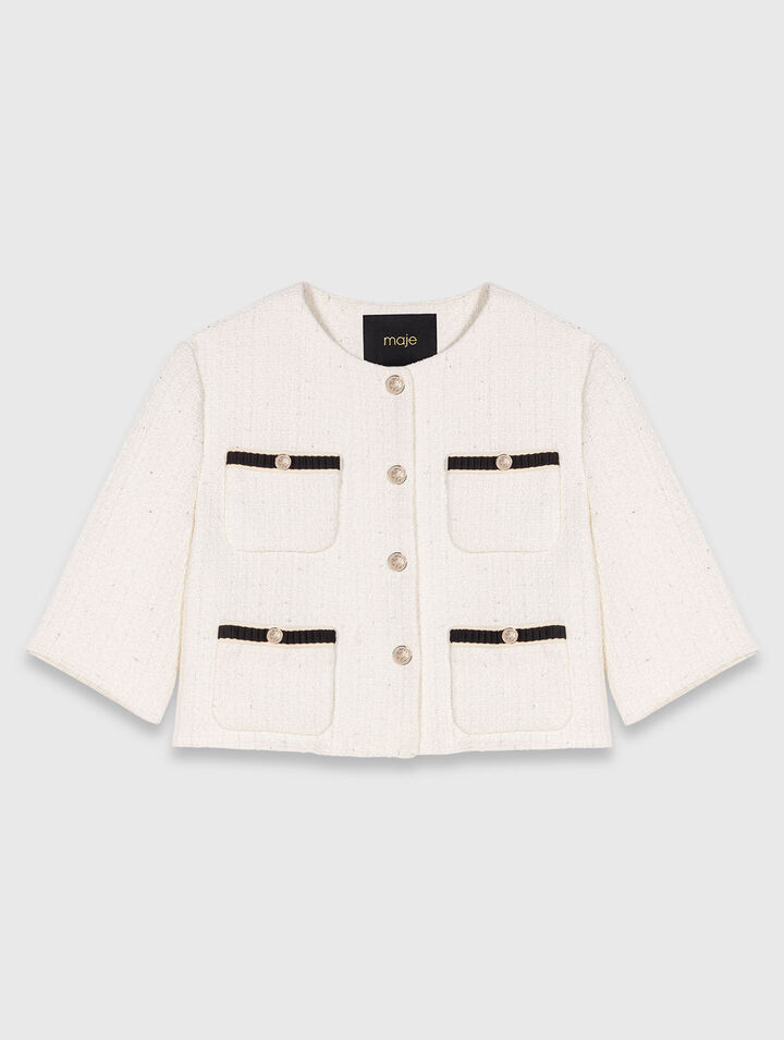 Veste courte en tweed