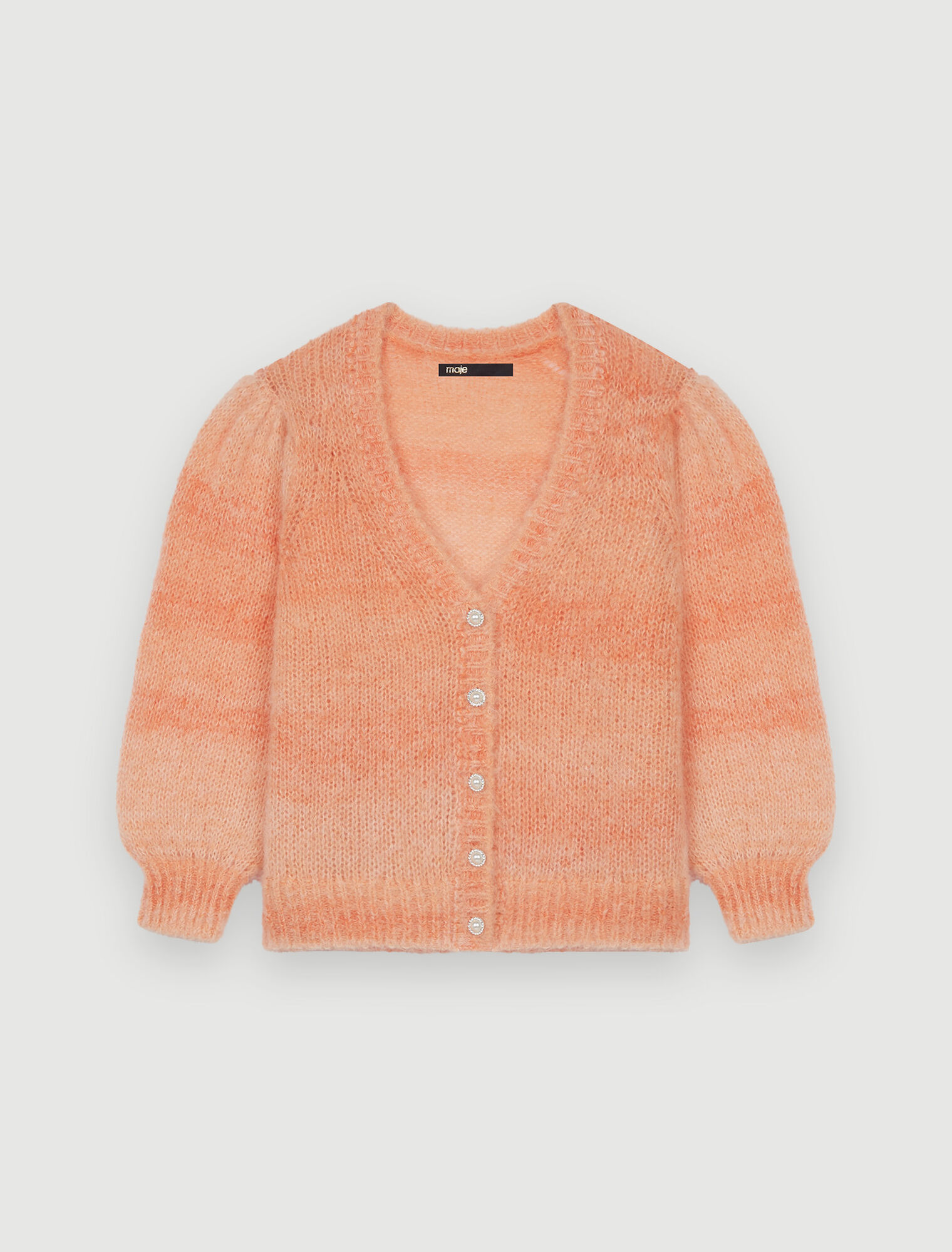 Cardigan en mohair imprimé