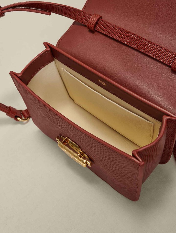 Sac Clover en cuir effet lézard