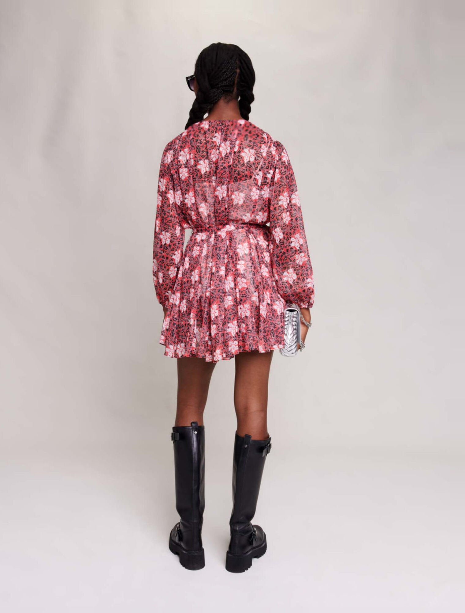 Robe courte fleurie