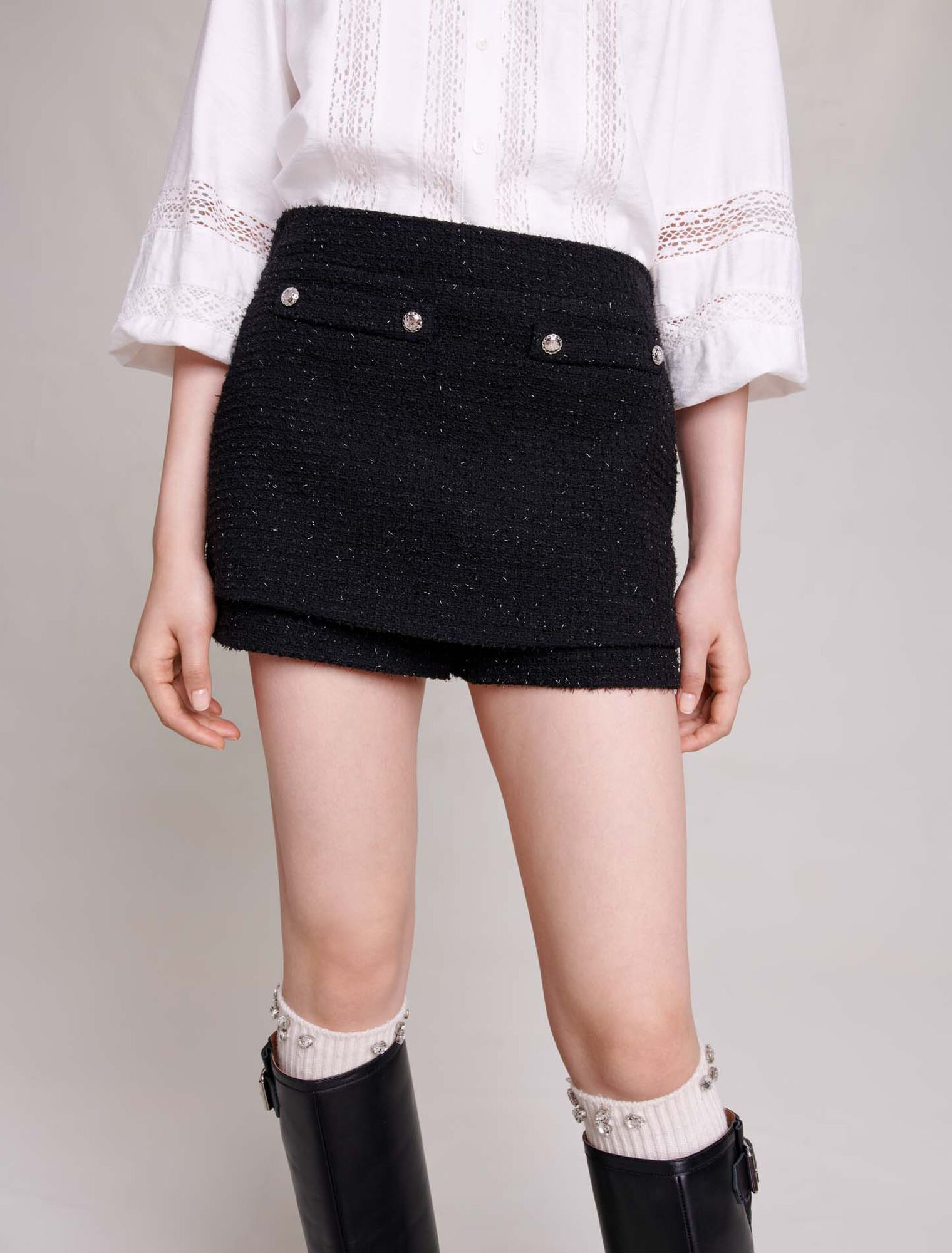 Short en tweed