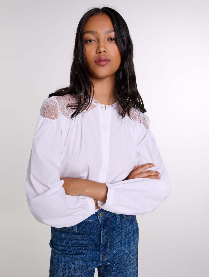 Chemise avec dentelle