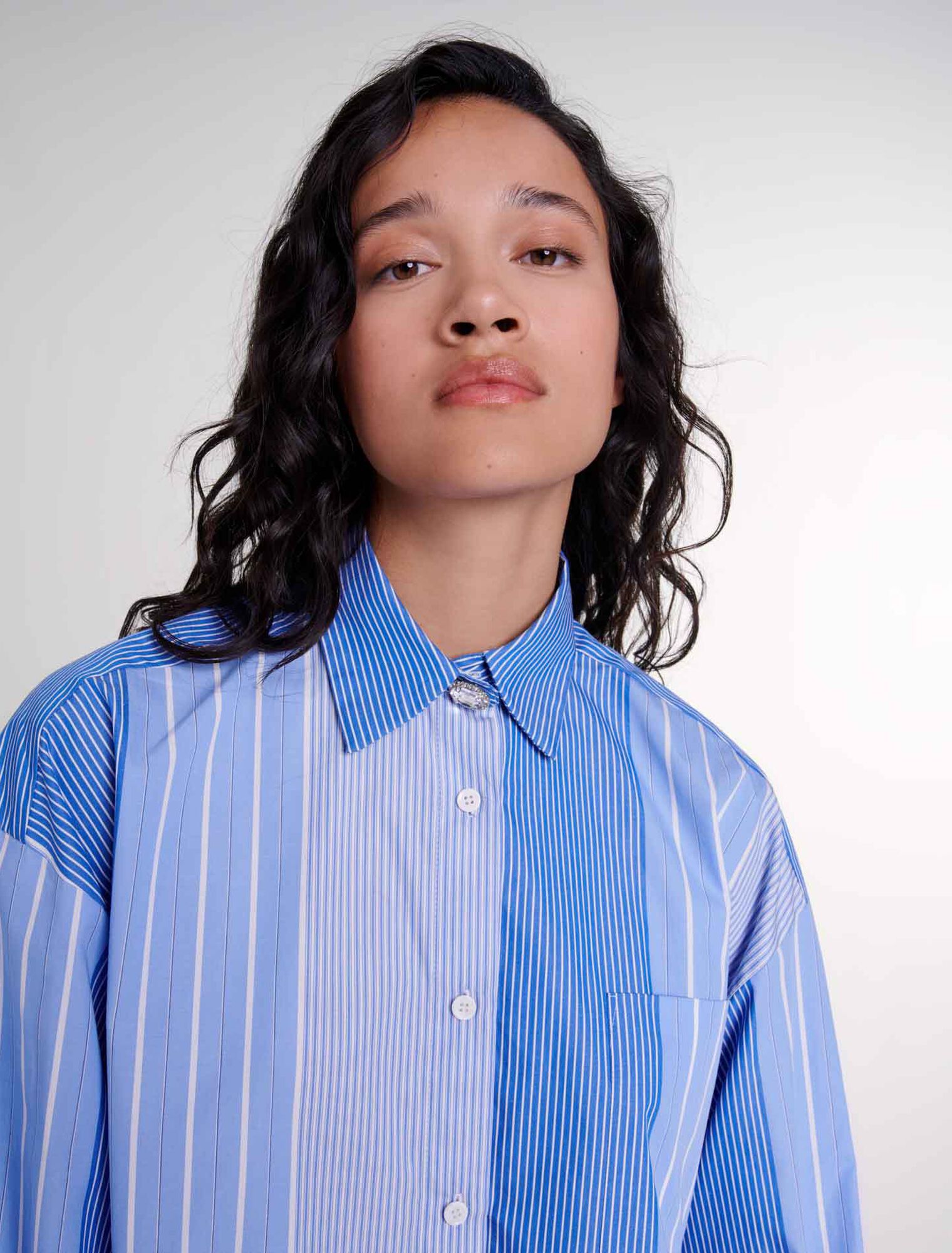 Chemise loose à rayures 