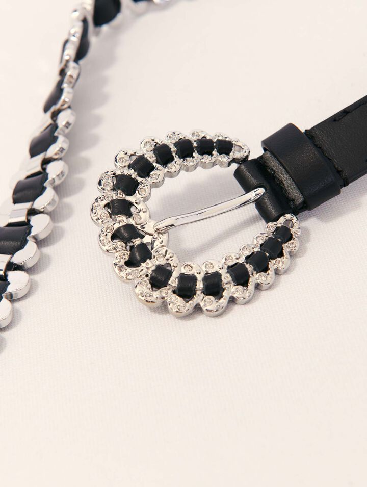 Ceinture mix chaine à boucle bijoux