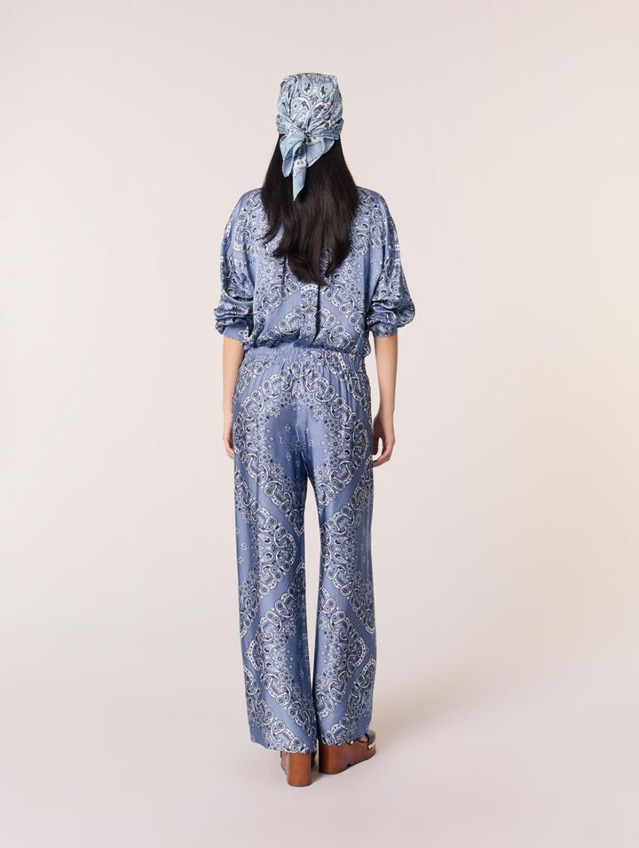 Pantalon fluide imprimé