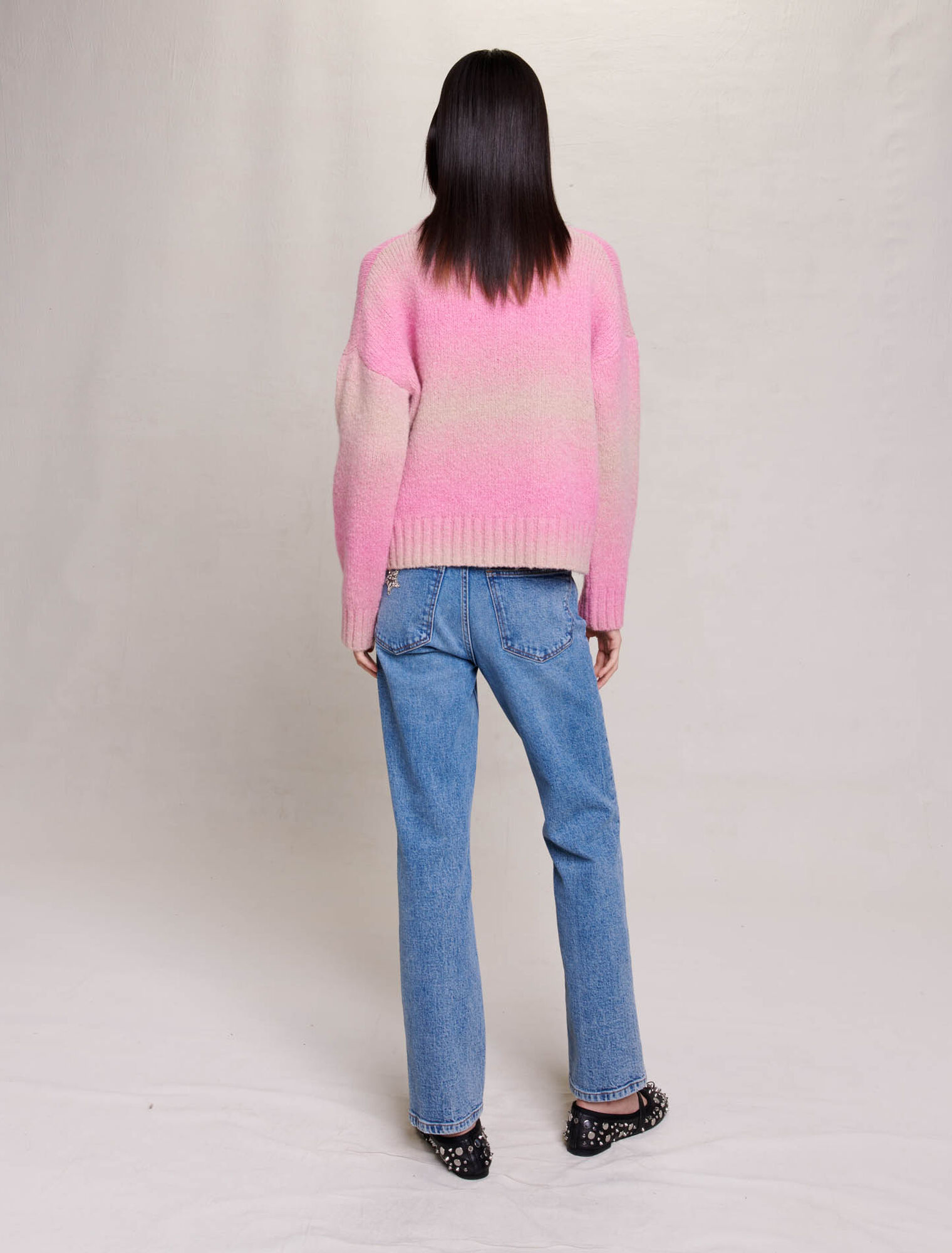 Pull en maille dégradée