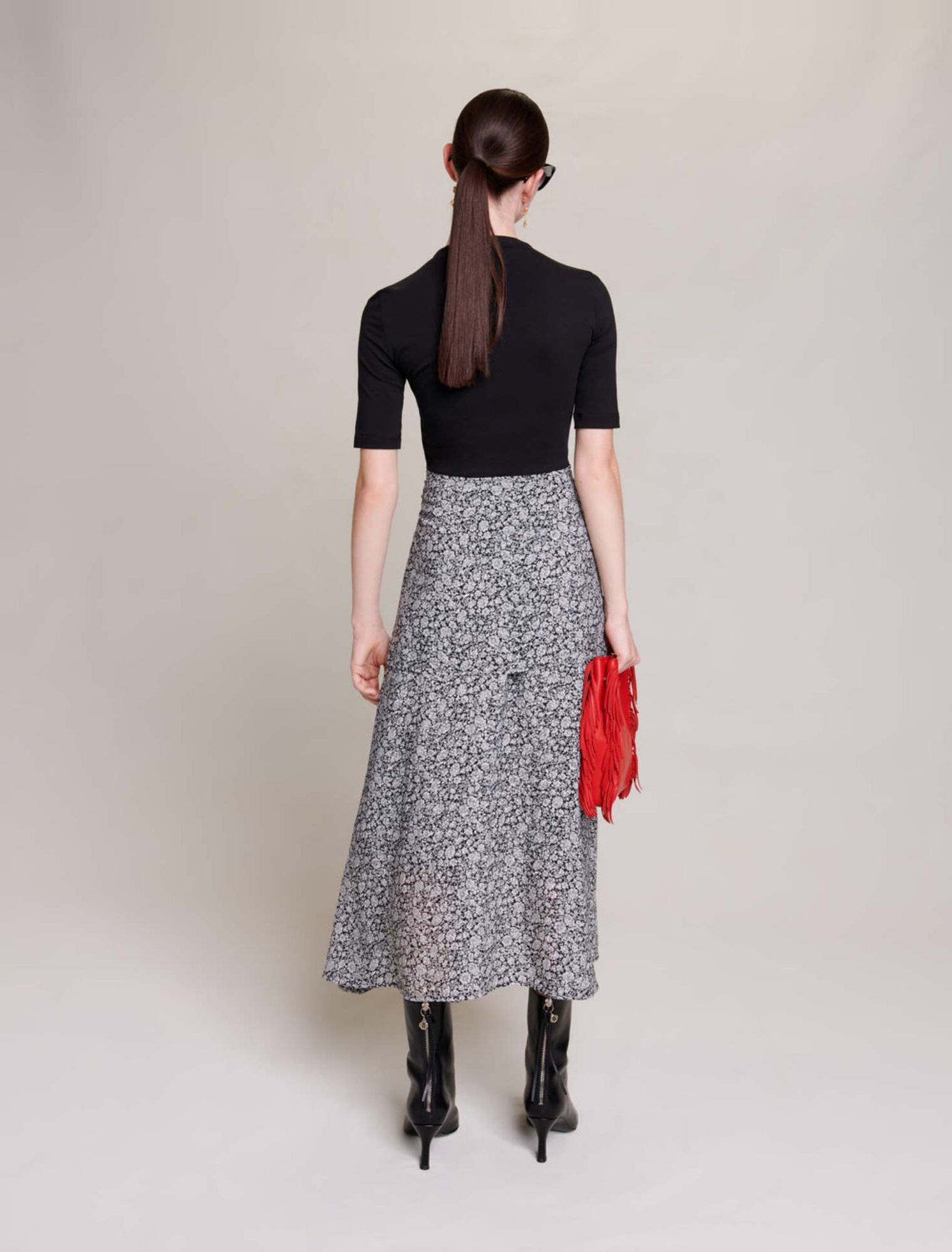 Robe longue fleurie