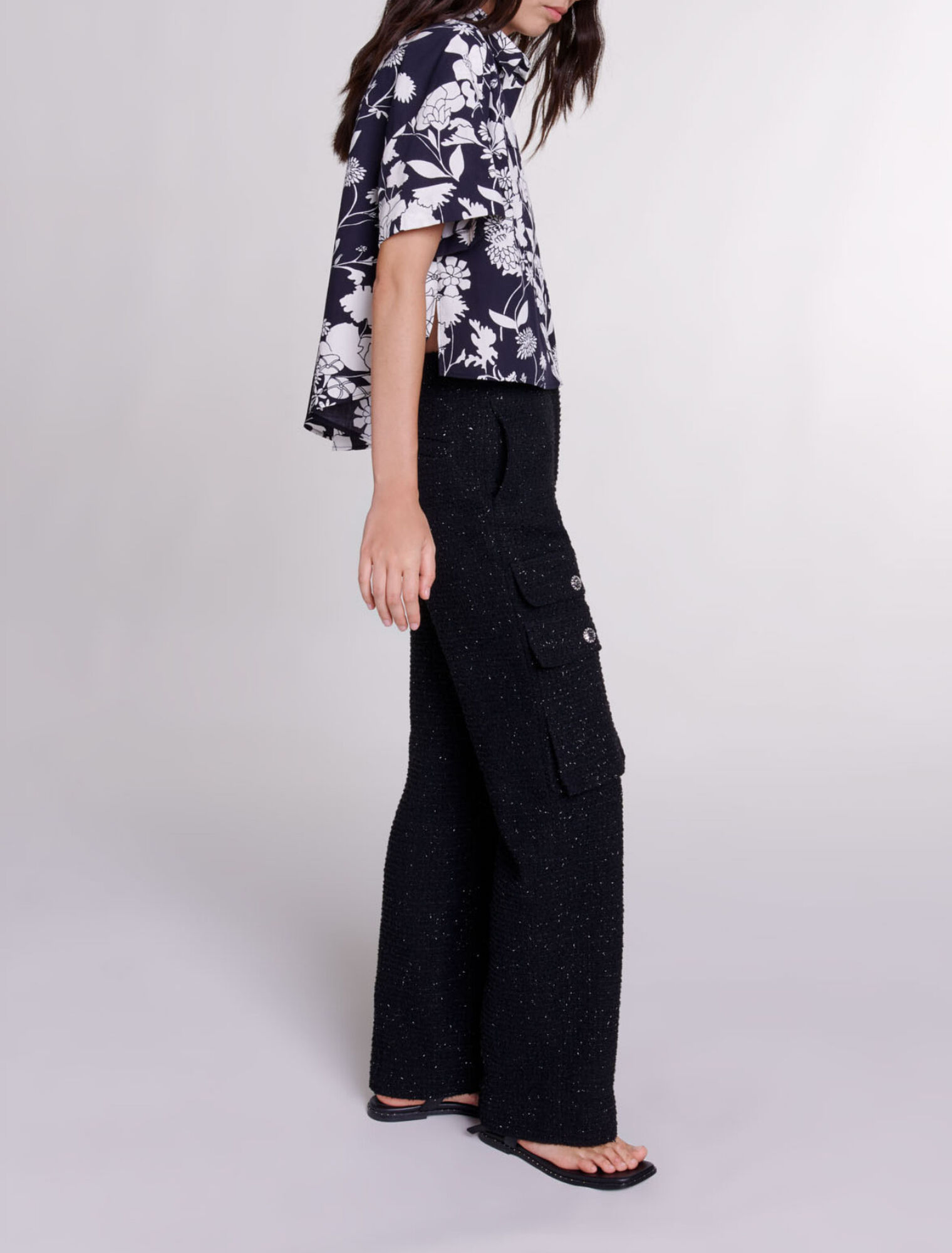 Pantalon en tweed