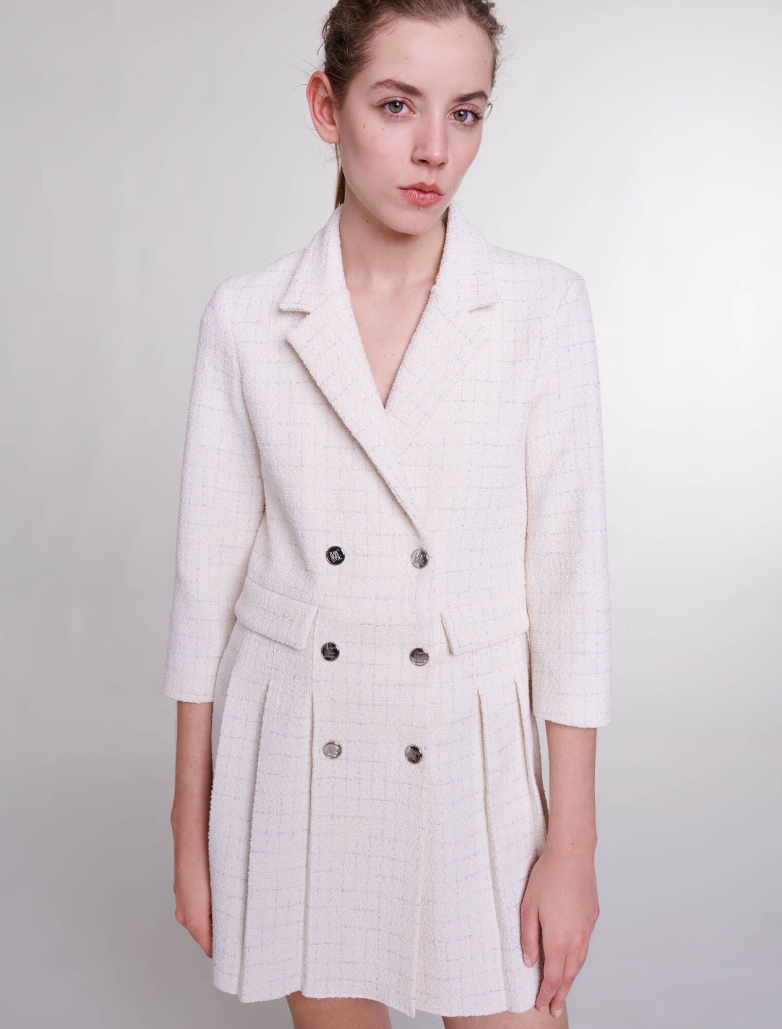 Robe courte boutonnée