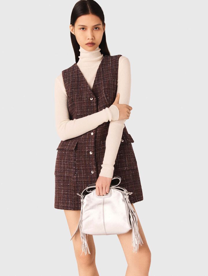 Robe courte en tweed