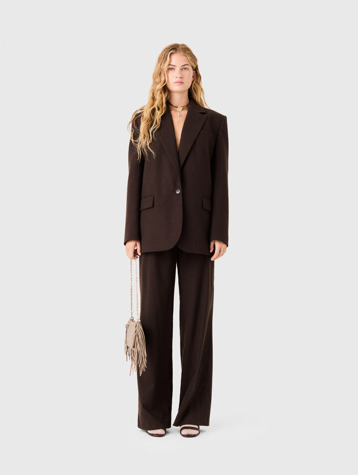 Veste de tailleur strass&eacute;