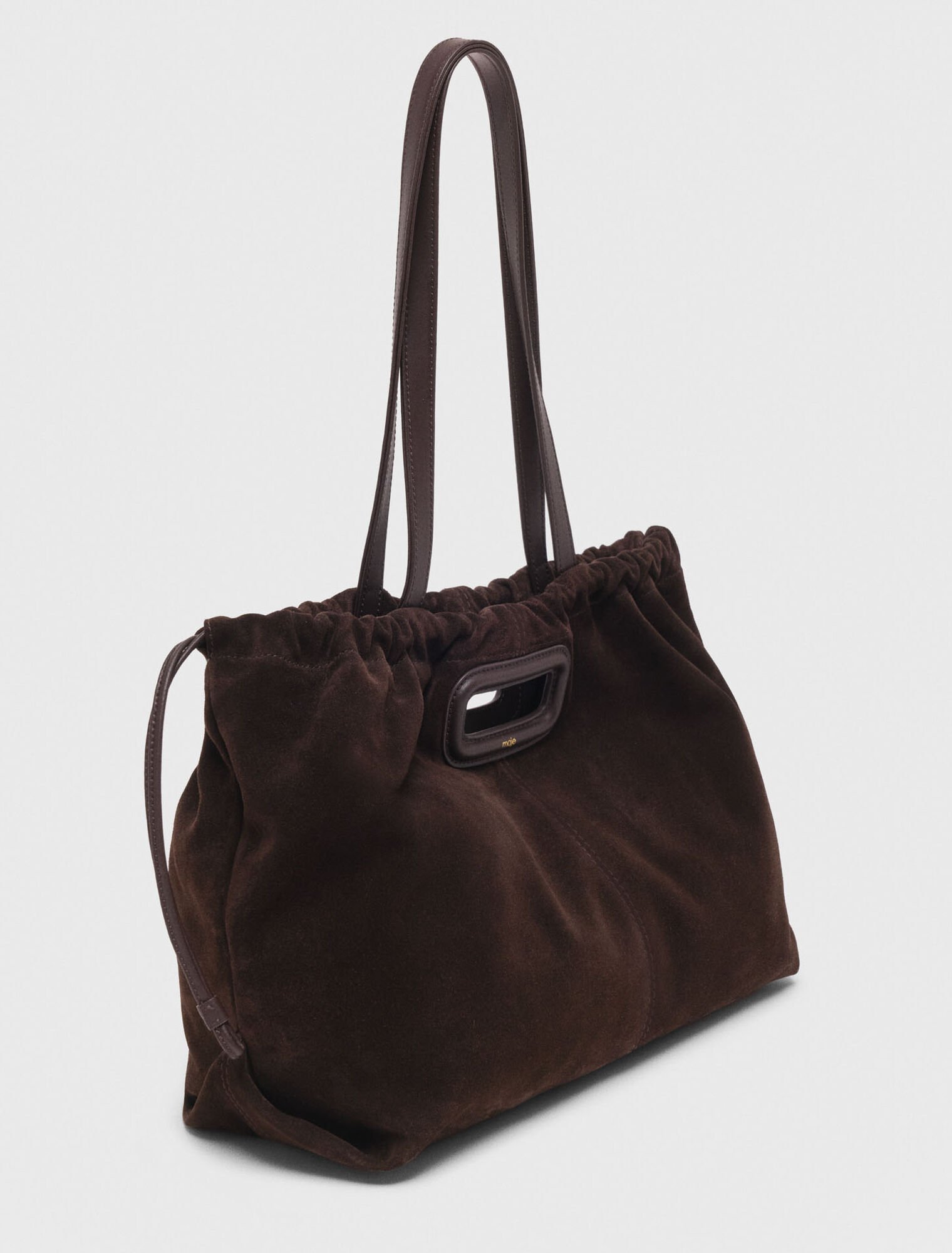 Sac M tote en cuir suède