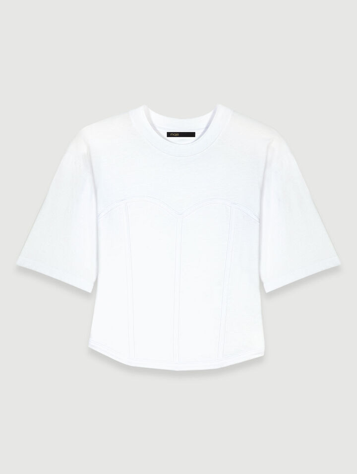 T-shirt effet corset