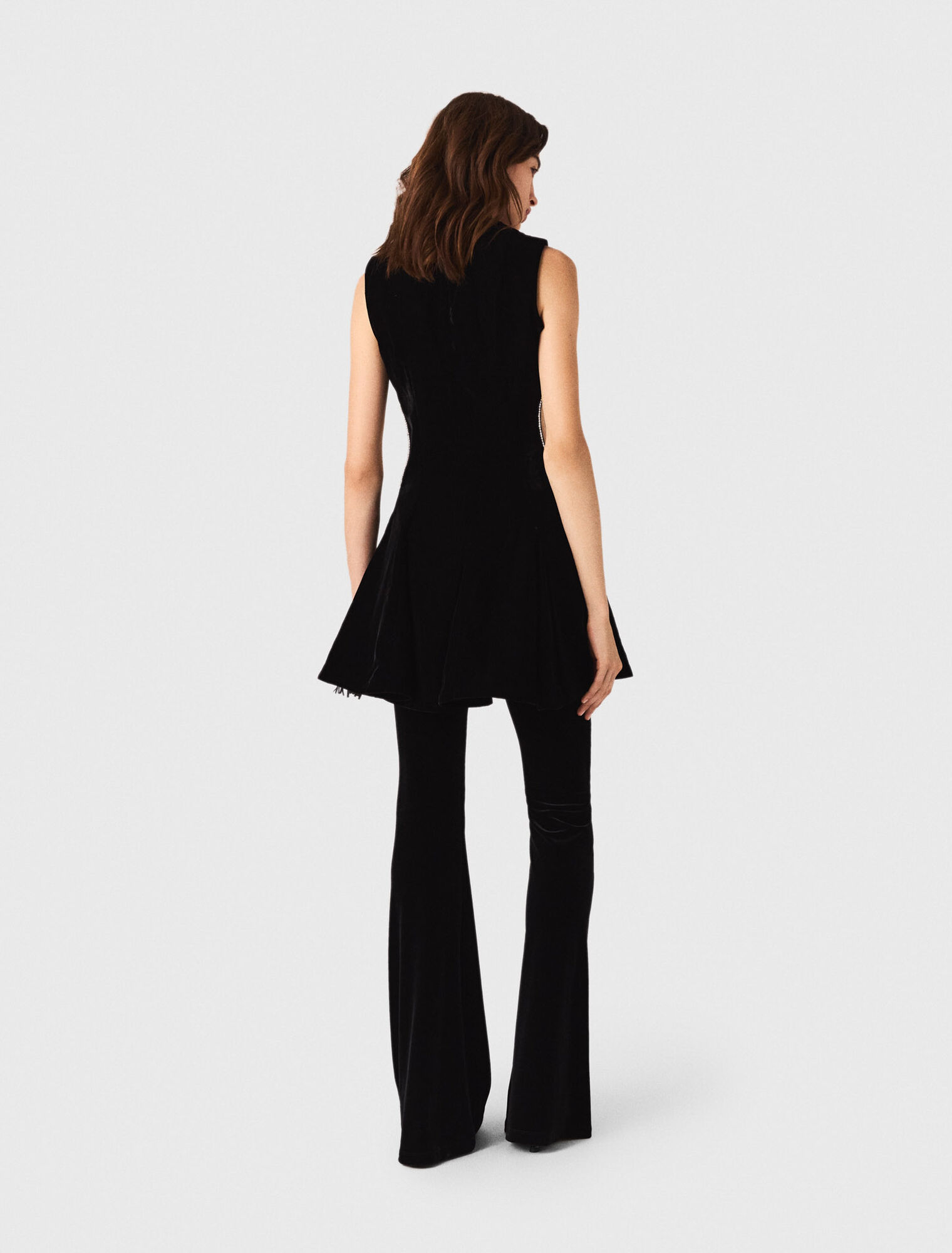 Robe courte en velours
