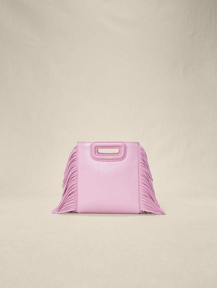 Sac M Mini en cuir rose