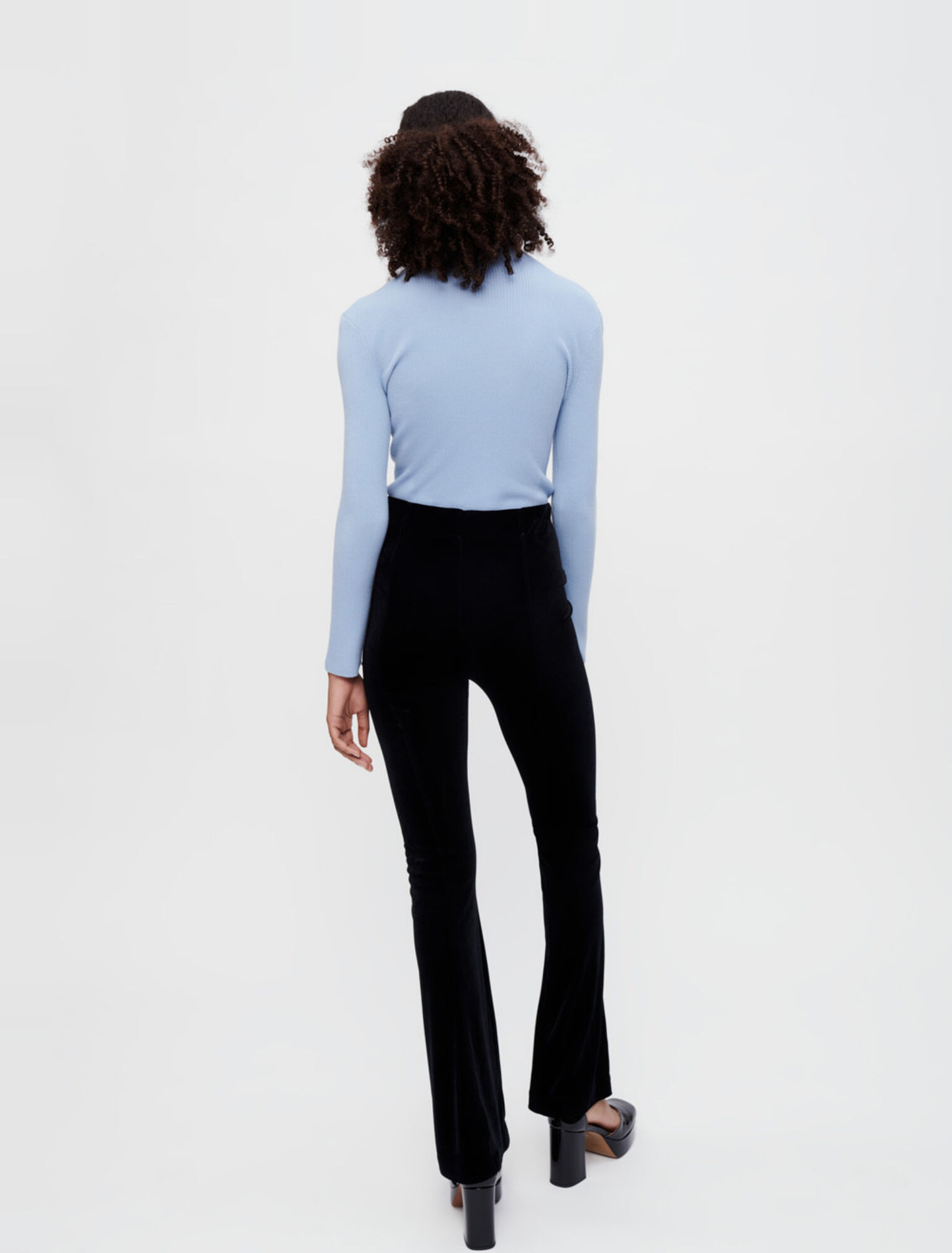 Pantalon en velours stretch