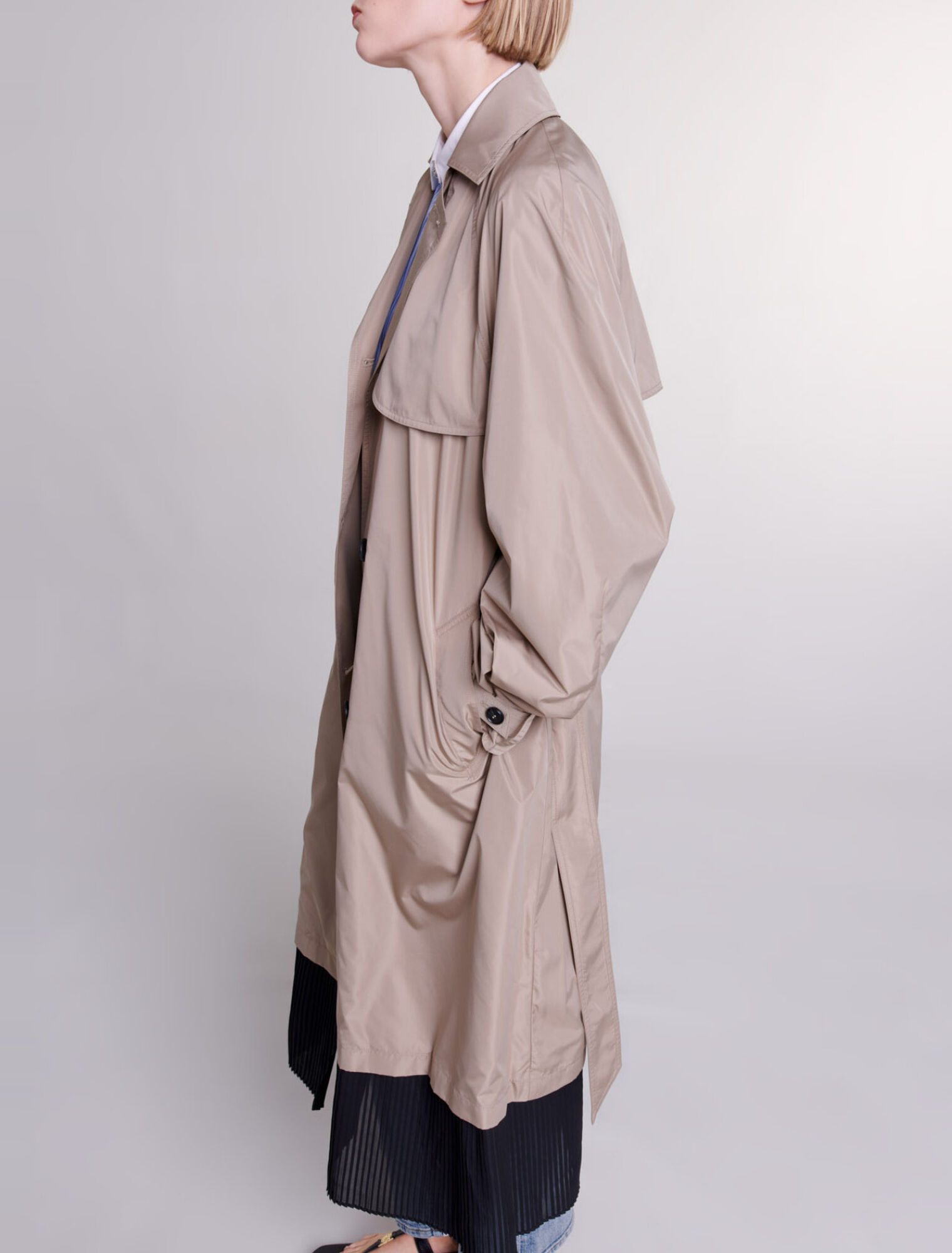 Trench contrasté