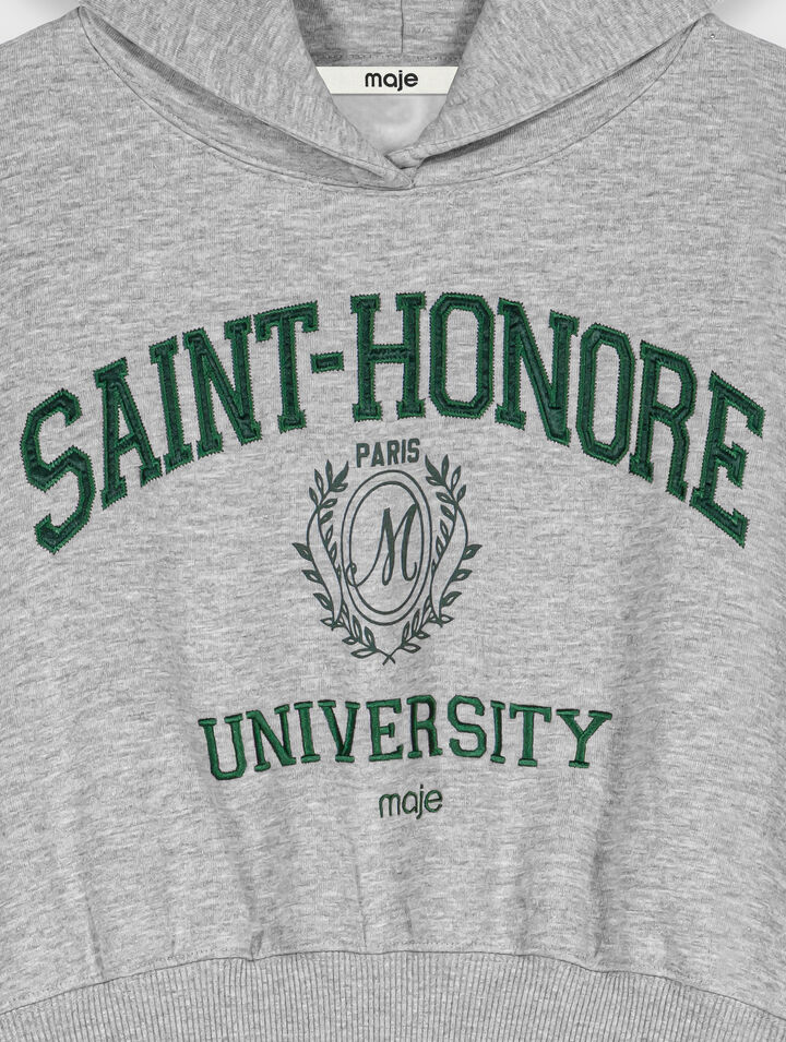 Sweatshirt &agrave; capuche