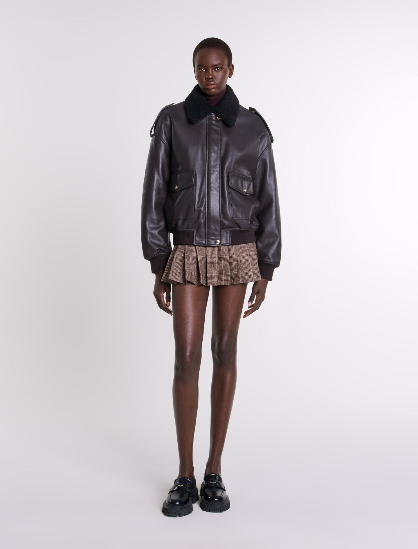 Vestes en cuir Femme Elegantes Tendances Maje
