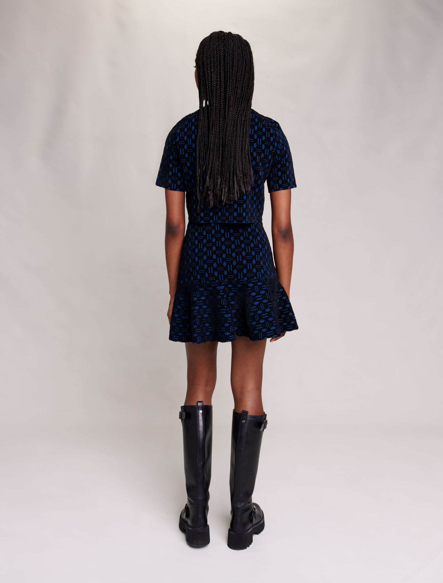 Robe en maille effet 2-en-1