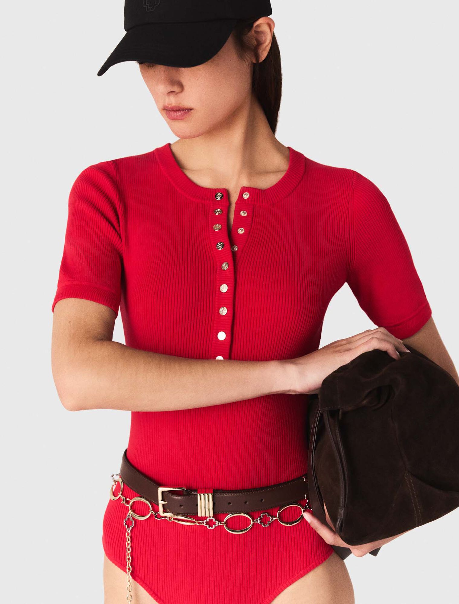 Sac M tote en cuir suède
