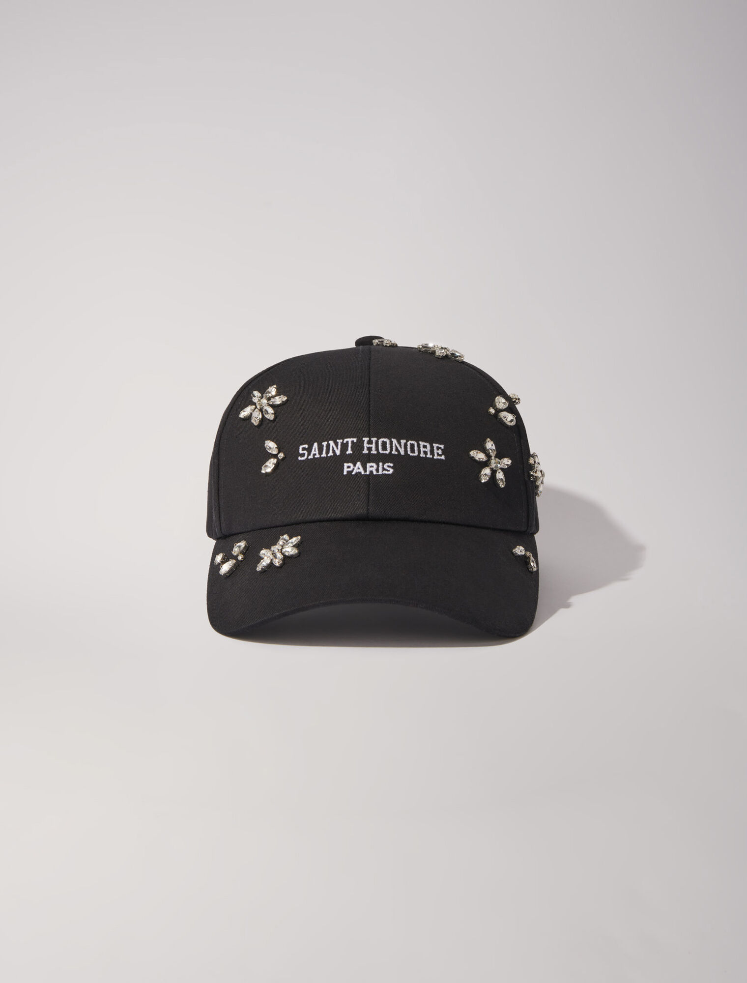 Casquette en coton et strass