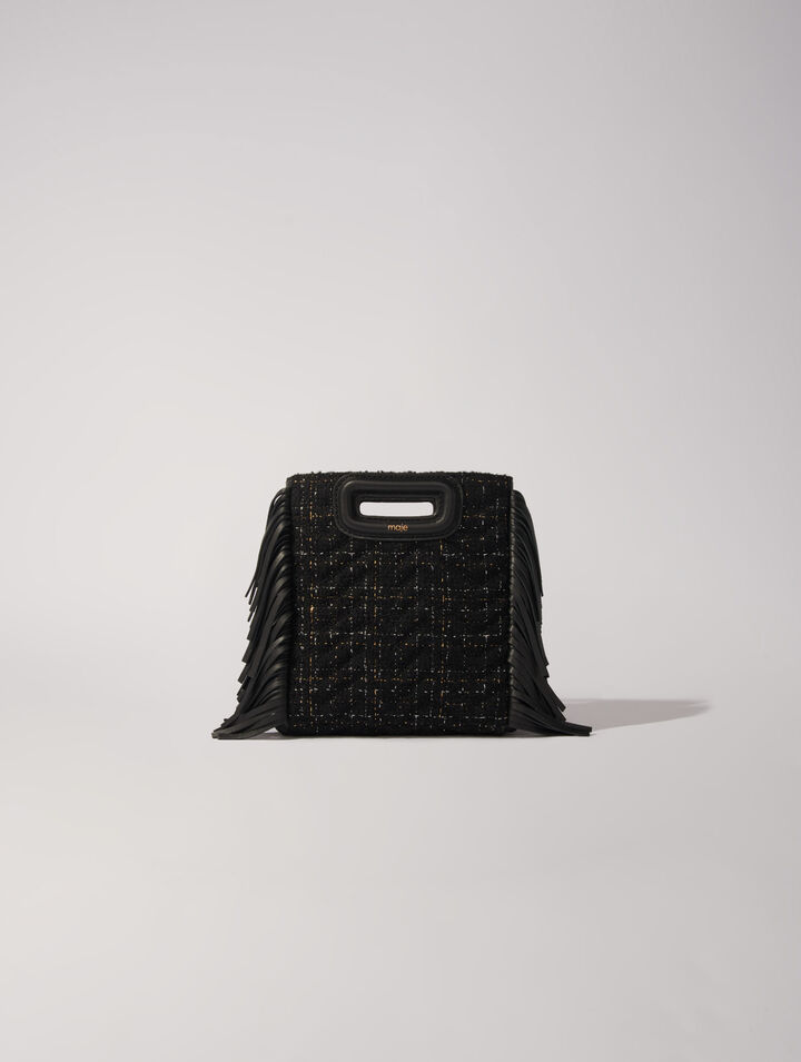 Sac M mini en tweed matelassé