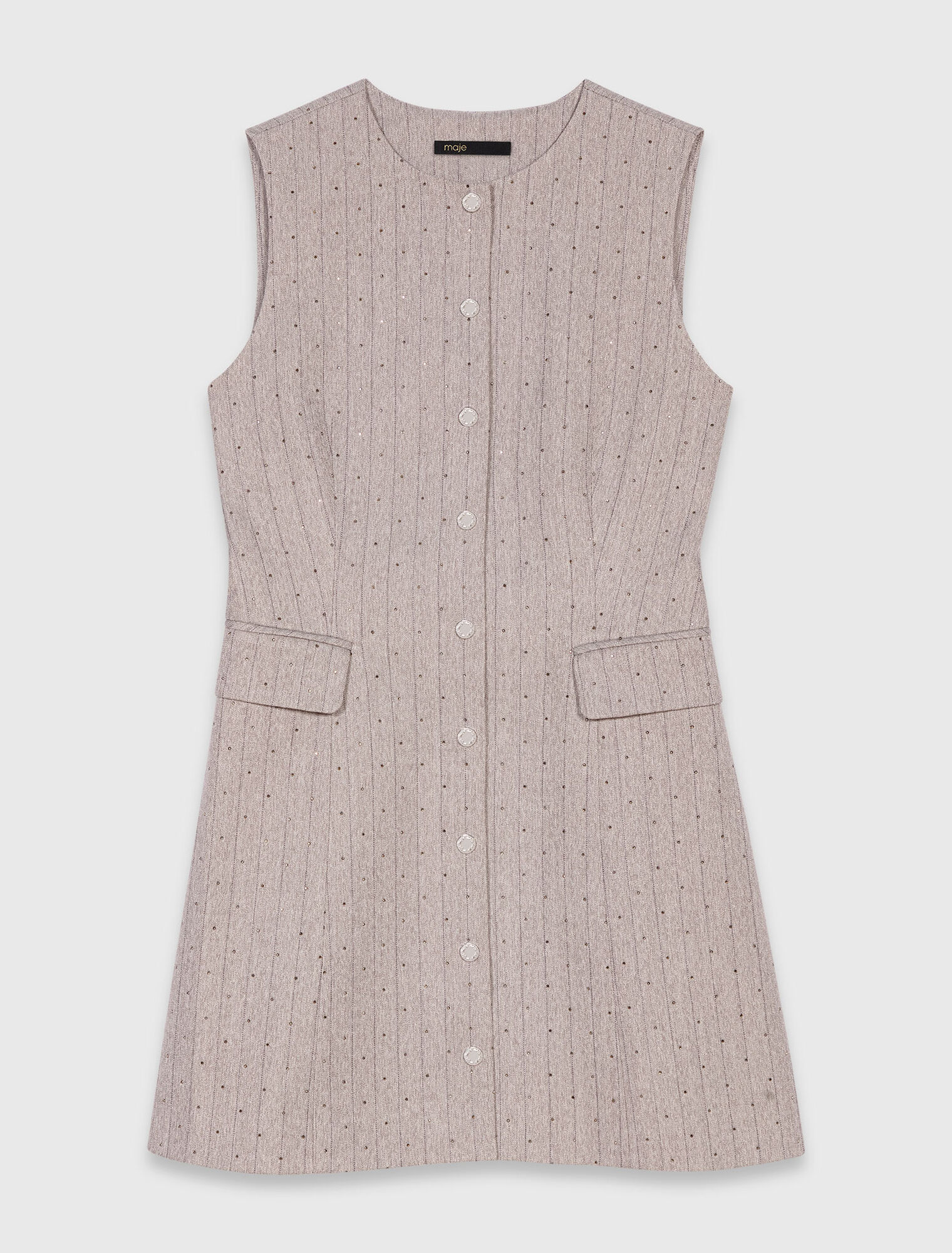 Robe tailleur courte à strass