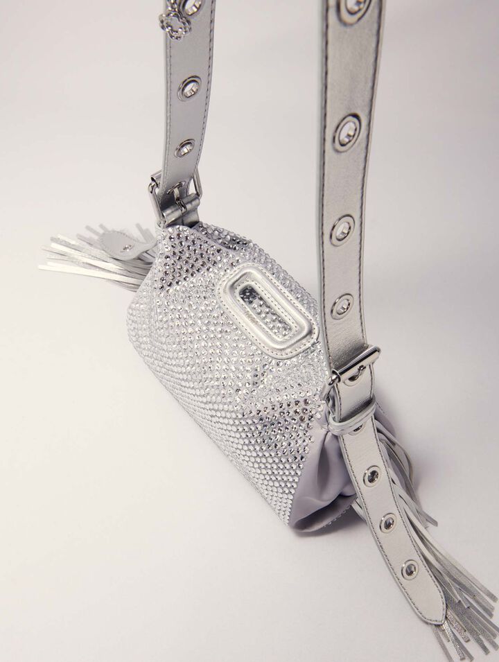 Sac Miss M Mini métal à strass